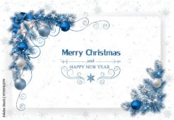 Fotografia Christmas Background With Decoration And Paper