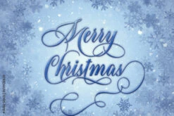 Fotografia Christmas Design With Snow Flakes Border