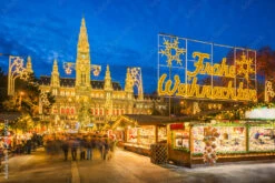 Fotografia Christmas Market In Vienna, Austria