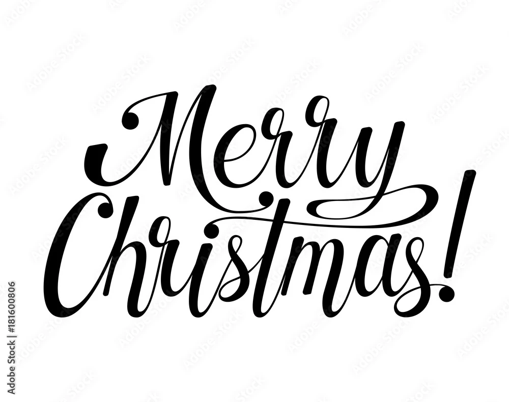 Fotografia Merry Christmas Lettering 3 Fotografia Merry Christmas Lettering