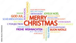 Fotografia Word Cloud Merry Christmas
