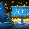 Fotografia Blue Christmas Tree, Text 2019 For Happy New Year -Clementoni Outlet 1000 F 225414468 3UAUgEV1WM6EjCg9Bxqc5yzpC11bbmxU