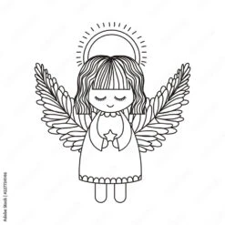 Fotografia Angel Cartoon Of Christmas Season Design