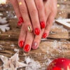 Fotografia Woman With Beautiful Christmas Red Nails On Vintage Wooden Table, Top-down View -Clementoni Outlet 1000 F 298163926 aNDK6oPl3dDXTNtbdgAq9yPnnDLpqQNH