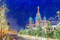 Fotografia Christmas In Moscow. Red Square In Moscow
