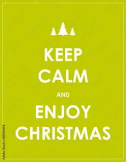 Fotografia Keep Calm Modern Christmas Background