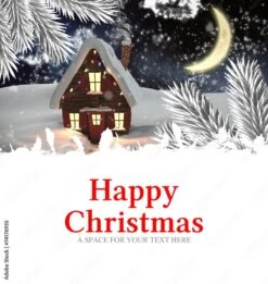 Fotografia Composite Image Of Happy Christmas